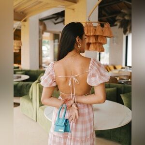 French Painting Gingham
Midi Dress